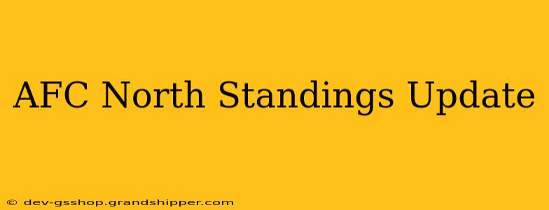 AFC North Standings Update