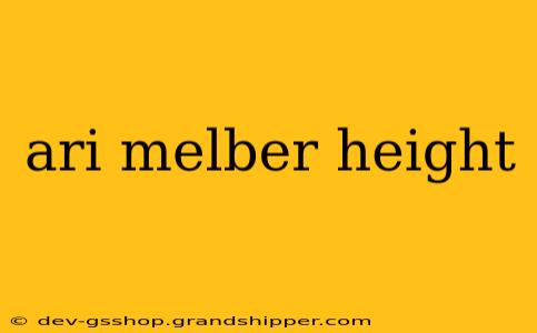 ari melber height