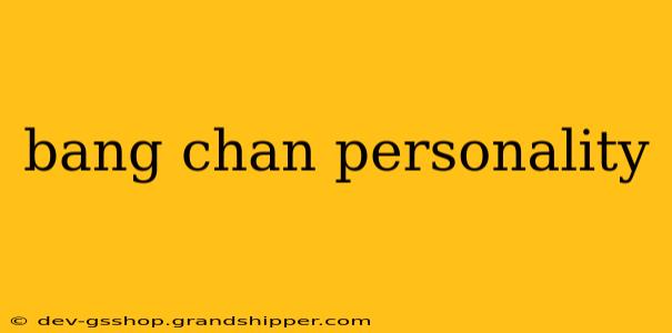 bang chan personality