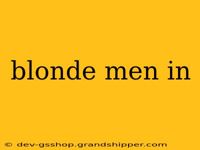 blonde men in