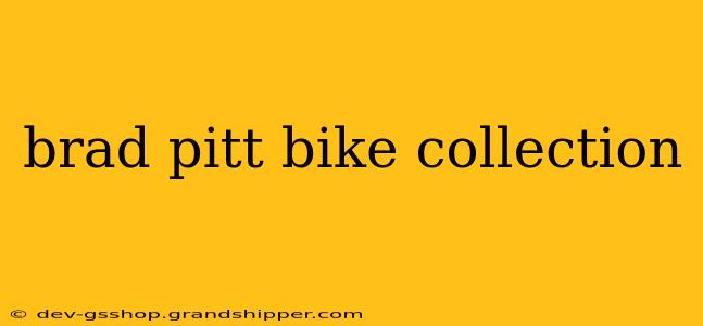 brad pitt bike collection