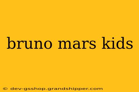 bruno mars kids