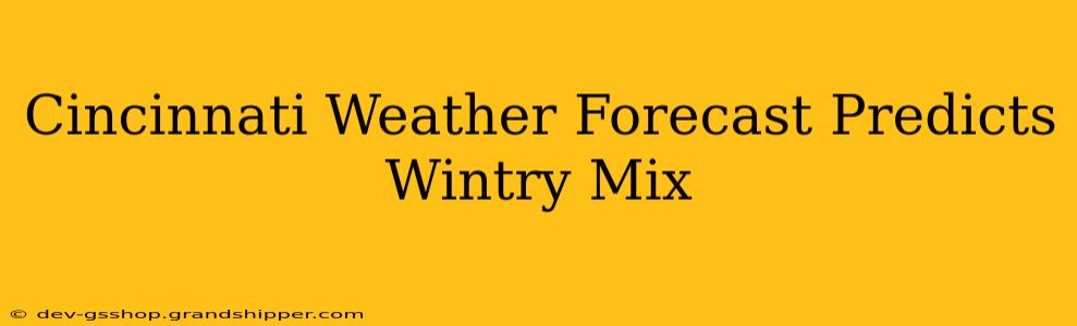 Cincinnati Weather Forecast Predicts Wintry Mix