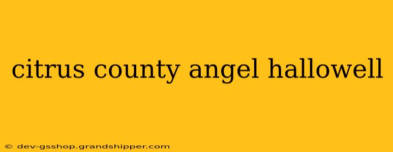 citrus county angel hallowell