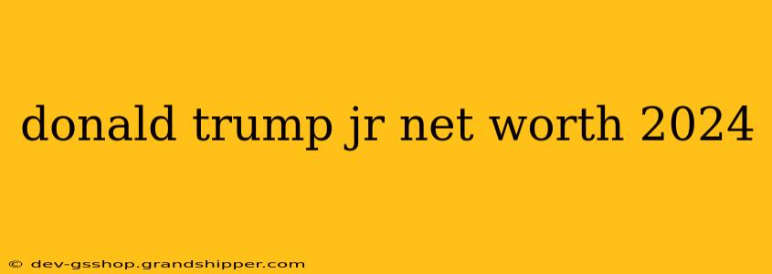 donald trump jr net worth 2024