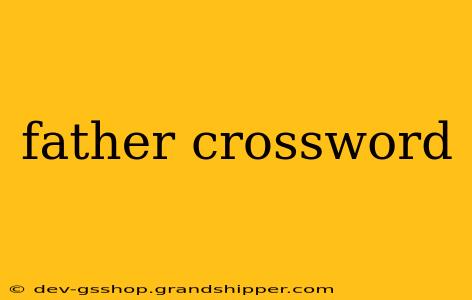 father crossword