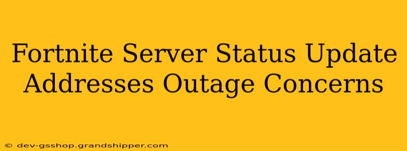 Fortnite Server Status Update Addresses Outage Concerns