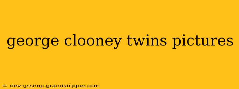 george clooney twins pictures