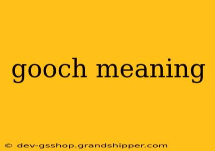 gooch meaning