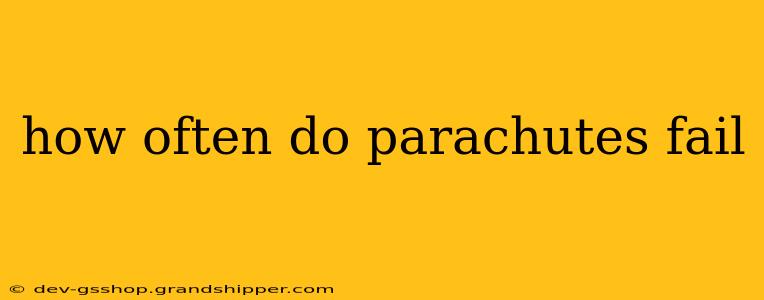 how often do parachutes fail