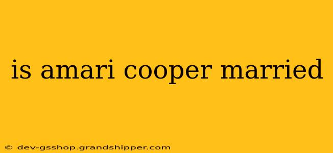 is amari cooper married