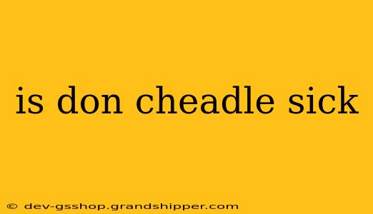 is don cheadle sick