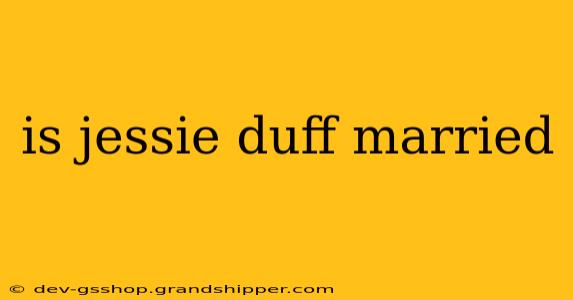 is jessie duff married