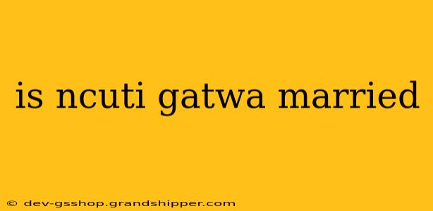 is ncuti gatwa married