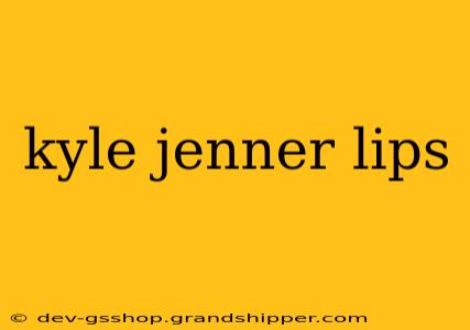 kyle jenner lips