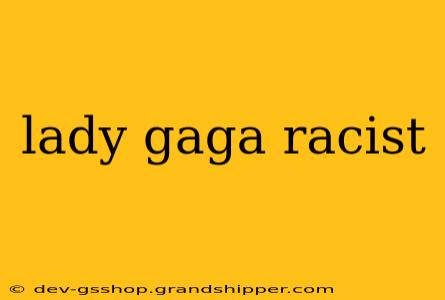 lady gaga racist