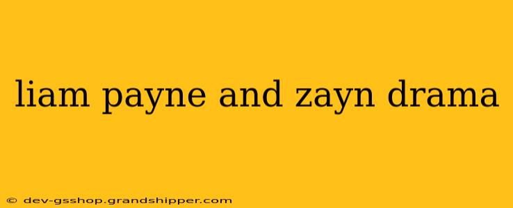 liam payne and zayn drama