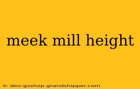 meek mill height