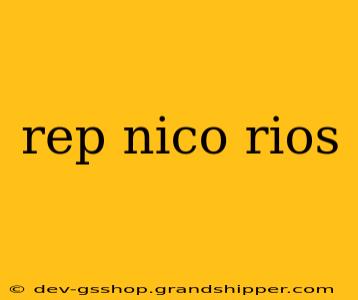 rep nico rios