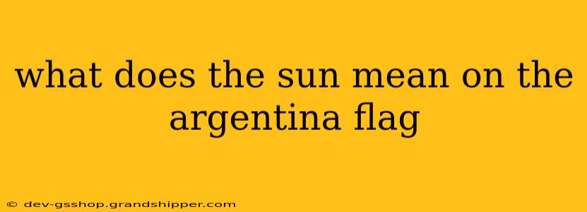 what does the sun mean on the argentina flag