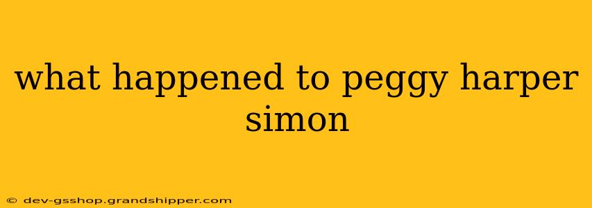 what happened to peggy harper simon