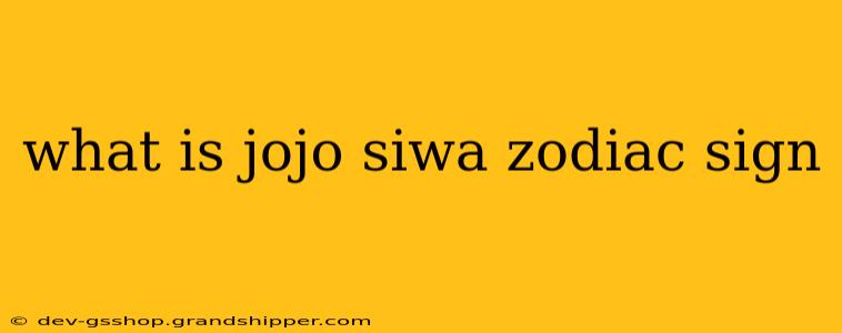 what is jojo siwa zodiac sign