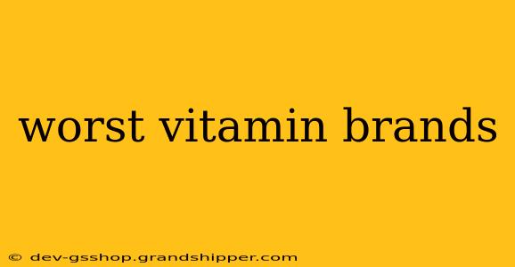 worst vitamin brands